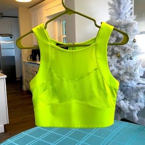 Bebe xxs neon crop never worn